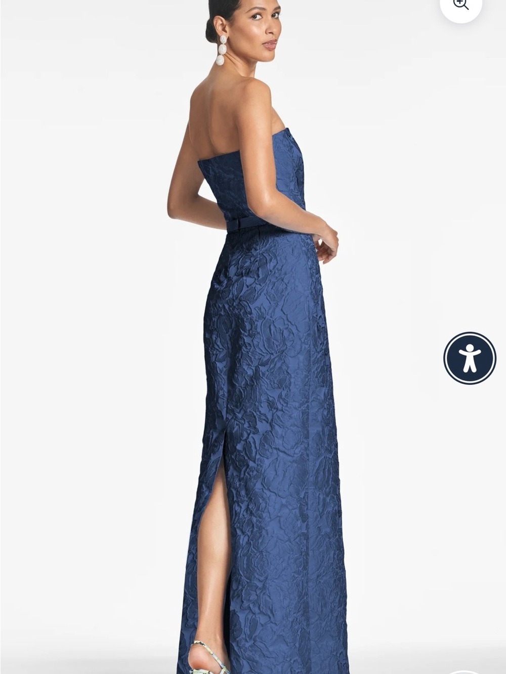 Sachin + Babi Sophia Textured Floral Strapless Dress and matching Shawl - Picture 9 of 9